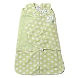 Halo Sleepsack Micro-Fleece Swaddle/Sage with White Dot, Newborn by Halo