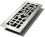 Decor Grates 2インチ12インチ抽象アルミニウムニッケル床登録 4x12 Inch 1