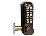 電池のいらない ボタン式 Lockey ﾛｯｷｰ ﾃﾞｼﾞﾀﾙﾛｯｸ ﾃﾞｯﾄﾞﾎﾞﾙﾄ錠 ﾊﾞｯｸｾｯﾄ60mm ＃２２１０ＢＣ 箱入