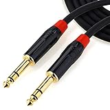 NANYI 6.35mm ステレオ標準プラグケーブル ステレオ標準プラグ オス-オス オーディオケーブル -3m