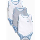 Next (ネクスト) ボディスーツ ノースリーブ　3枚組 出産祝 60 70 80 ベビー 男の子