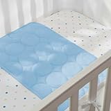 BreathableBaby Wick-Dry Plush Sheet Saver- Blue Mist by BreathableBaby