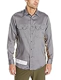 BulwarkメンズCamo Uniformシャツ カラー: グレイ