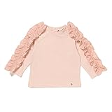 プティマイン（petit main） フリルつきラグラン袖ミニ裏毛Tシャツ【Sピンク/100(003)】
