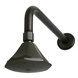 Kingston Brass P40ORBCK Victorian Solid Brass Showerhead with 12-inch Shower Arm, Hex Style, Oil Rub