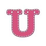 CoCaLo Mix & Match Pink Hanging Letter, U by Cocalo [並行輸入品]
