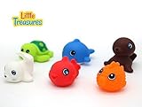 Floating Toy Animal Friend for Children's Bathtub Playtime Pack of 6 pc - Bring Home a Loveable Seal