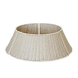 クリスマスツリー 足元 隠し バスケット 籠 オーナメント 飾り 北欧 おしゃれ (アイボリーリネン)