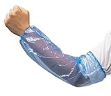 Liberty 2818B Polyethylene Disposable Sleeve Cover with Elastic Ends, 18" Length, Blue (Case of 2000
