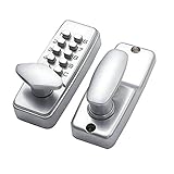 MagiDeal Dデジタルキーパッドロック配置ドア – 用に設定コード組み合わせキーレスエントリドアノブ