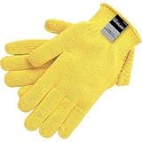 Memphis 9370L Large Yellow Kevlar Cut Resistant Gloves Knit Wrist by Memphis Glove