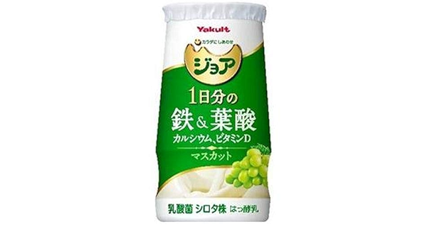 Amazon ヤクルト ジョアm1日分の鉄 葉酸125ml ヤクルト プレーンヨーグルト 通販