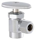 LDR 537 5300 Low Lead Shut Off Sweat Angle Valve 3/8-Inch Compression x 1/2-Inch ID, Chrome [並行輸入品]