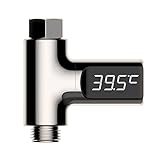 SODIAL LED赤ん坊の水シャワーお世話のために、家庭用の水温を測量する知能型モニタの温度計　銀色