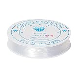 【Gion】シリコンゴム ブレスレット用 1巻 ゴム紐 透明 クリア1巻入 0.4mm 0.5mm 0.6mm 0.7mm 0.8mm 1mm パワーストーンブレスレット 1個 (0.7mm) [並行輸入品]