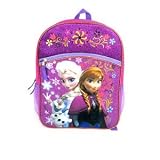 Disney Frozen 16" Purple Backpack with Elsa, Anna, and Olaf [並行輸入品]