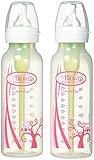 Dr. Brown's 8 oz SN Pink Deco Bottles & Pacifier Gift Set by Dr. Brown's