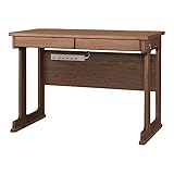 小島工芸 日本製 組立不要 健康仕様のFフォースター コンセント付き 幅105cm 天然木の本格派デスク デスク105ヘンリー [高さ74cm 奥行60cm] 1290653