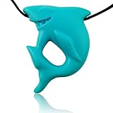 Shark Pendant Teething Necklace For Young Children-Gender Neutral Chewable Jewelry For Teething Babi