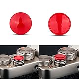 JJC 凹+凸 2個入 粘着式 レリーズボタン シャッターボタン Sony A7 V A7M5 ILCE-7M5 ZV-E10 II A7C R A7C II A6700 ZV-E10 A7C ZV-1 A7SIII A7RIII A7III RX100 VII VI V IV Fujifilm X-S10 Canon EOS M50 パナソニック GH7 DC-S5 DC-G100 など適用 赤