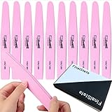 FinalState 至高のプロスタイル洗えるウォッシャブル ネイルファイルセット ネイルファイル 爪やすり 爪磨き ゼブラファイル アクリルファイル ジェルネイル ポリッシュ スカルプ ハードジェル オフ ネイルオフ ジェルオフ 【 100 180 グリッド ファイル 10本入 】