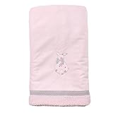 Luxury Fleece Baby Blanket with Cat Applique 75x100cm for pram crib moses basket babies newborn (pin