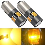 Eseastar BAY9S H21W LED バルブ爆光 アンバー ポジション ナンバー灯 ルームランプ ハイパワーチップ CANBUSキャンセラー内蔵 360度ポジション インジケータライト、2個セット