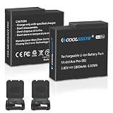 COOLSHOW Insta360 ONE X2 バッテリー2個 1900mAh 大容量+ Insta360 ONE X2 急速充電器 Type CとMicro USB チャージャー対応種類 Insta360 ONE X2 カメラ