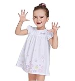 LAZA ワンピース Aライン きれいめ 上品 可愛い風 子供ワンピース 女の子 ガールズ (90cm)