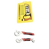 Dovewill お買い得　2セット　高品質　調節可能　スパナ　レンチ　ツール　と　ミニソー　のこぎり