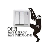 かわいいクリエイティブスイッチステッカーはヒントウォール保育園の装飾を切り替え -ナマケモノ