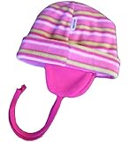 Baby's Own MPフリースハット ピンクストライプ L マイクロポーラフリース 170740