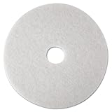 3M Low-Speed Super Polishing Floor Pads 4100, 14-Inch, White - Includes 5 pads per case. by 3M