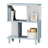 frs-9070prt　sil-frs-9070prt　パーティションラック　オープンラック 飾棚 リビングボード ラック シェルフ　おしゃれ 安い かわいい　ブルー　幅80cmまで　フレンチカントリー　　フレンチシャビー