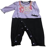 サンベビー カバーオール 70cm パープル/ブラック