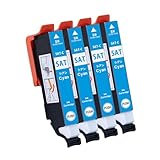SAT-C エプソン用 互換インクカートリッジ サツマイモ シアン SAT-C×4 残量表示 個包装 EP-712A EP-713A EP-714A EP-715A EP-716A EP-812A EP-813A EP-814A EP-815A EP-816A