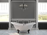 71 " Cast Iron Double Ended Slipper Tub with 7 "蛇口穴drillingss- " Buchanan " TC71DSCIORB-7