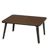 テーブル サイドテーブル 折り畳み式 幅60cm カラー：ブラウン