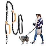 Mellbo 犬 リード ショルダーリード 犬用リード 肩掛け 伸縮 小型犬 中型犬 反射材 6in1多機能 ブルー