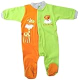 Pillerias 足付カバーオールキリン&バード 3M グリーン×オレンジ 3960