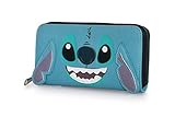 ディズニー 財布 Disney Stitch Big Face Zip Around Wallet with 3D Ears [並行輸入品]