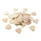 Yihiro 木材チップ DIY木工芸 カットアウト ウッドサークル 結婚式 パーティー 撮影用 小物 カード 装飾 工芸品 DIY 50個入 直径10-100mm