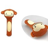 スティックガラガラ　可愛い赤ちゃんベビーおもちゃ 動物の形　にぎにぎ　プレゼント　出産祝い モンキー