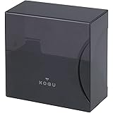珈琲考具 KOGU 下村企販 コーヒー フィルターケース ブラック 【日本製】 樹脂製 1~2杯用 2~4杯用 円錐 台形 120枚収納 仕切り付き 中身が見える 44342 燕三条