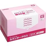 日本製紙クレシア:クレシア カウンタークロス 薄手タイプ ピンク 65422 型式:65422（1セット:600枚入）