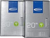 2X Schwalbe Schlauch 40-62/406, AV7 NR.7 AV 20x1.75-2.50 Fahrrad