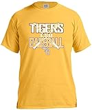 NCAA LSU Tigers Baseball Bats半袖快適カラーTシャツ、スモール、シトラス