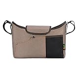 ベビーおむつ袋、ベビーカーオーガナイザーとカップホルダー、ベビーカーバッグ[カーキ]