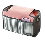 Carfeny ベビーカー ドリンク ホルダー ベビーカー用バッグ 二つベルクロフック付き オーガナイザー 多機能小物入れ ポーチ 出産祝い (ピンク)