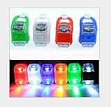 K+Mee 黄色　ホワイト　高輝度LED シリコン 自転車 フロントライト*2